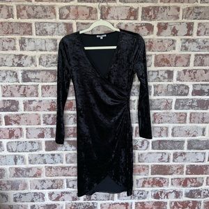 Black Velvet Midi Dress